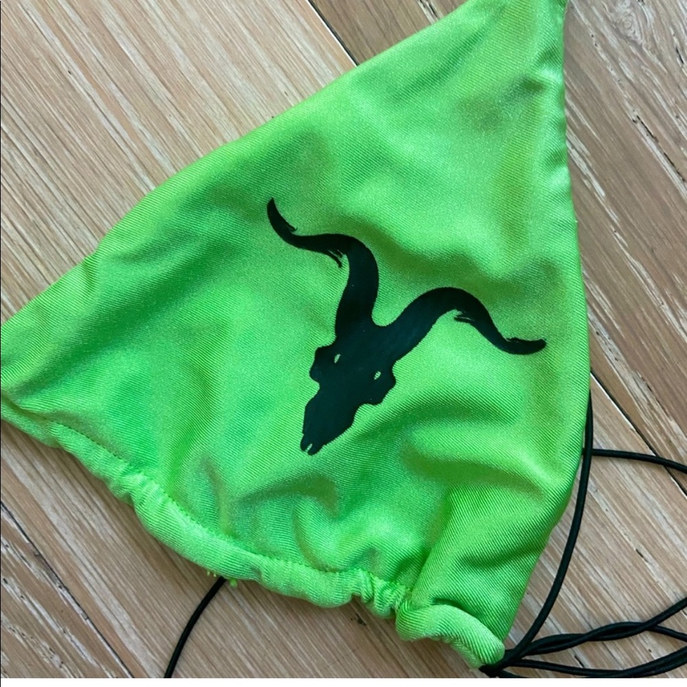 *Exclusive Not Sold Online* Green Ignite String Bikini Top Dan Bilzerian